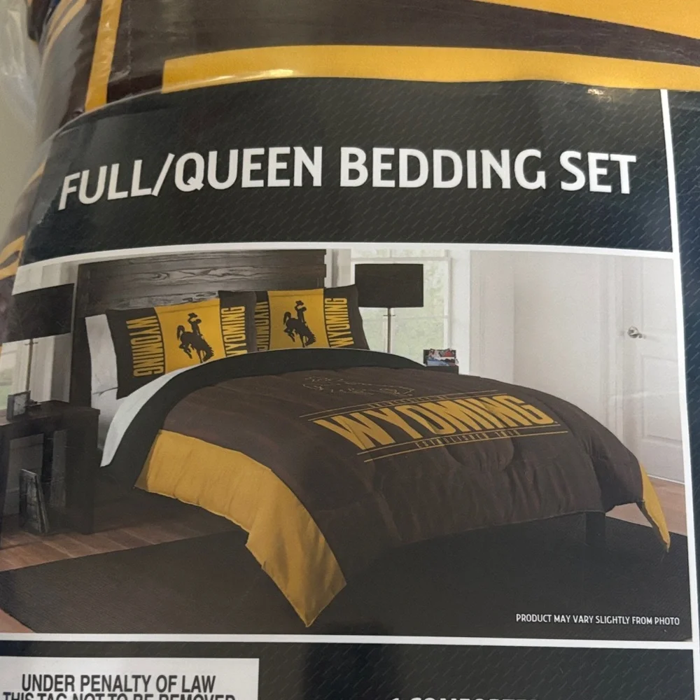 Wyoming Cowboys Modern Take comforter Set‎ full/Queen Size